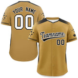 Custom Gradient Side Personalized Star Pattern Authentic Baseball Jersey for Adults