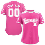 Custom Gradient Side Personalized Star Pattern Authentic Baseball Jersey Special style