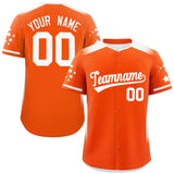 Custom Gradient Side Personalized Star Pattern Authentic Baseball Jersey Big Size for Men