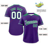 Custom Gradient Side Personalized Star Pattern Authentic Baseball Jersey Big Size