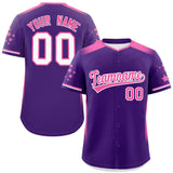 Custom Gradient Side Personalized Star Pattern Authentic Baseball Jersey for Adults