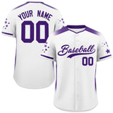 Custom Classic Style Gradient Side Personalized Star Pattern Authentic Baseball Jersey