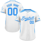 Custom Big Size for Men Gradient Side Personalized Star Pattern Authentic Baseball Jersey