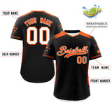 Custom for Adults Gradient Side Personalized Star Pattern Authentic Baseball Jersey