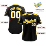 Custom Classic Style Gradient Side Personalized Star Pattern Authentic Baseball Jersey