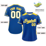 Custom for Men Gradient Side Personalized Star Pattern Authentic Baseball Jersey