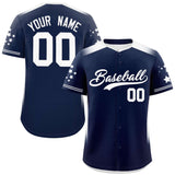 Custom Classic Style Gradient Side Personalized Star Pattern Authentic Baseball Jersey