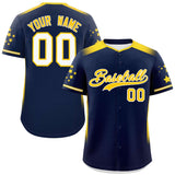 Custom for Men/Women Gradient Side Personalized Star Pattern Authentic Baseball Jersey