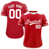 Custom Big Size Gradient Side Personalized Star Pattern Authentic Baseball Jersey