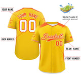 Custom for Adults Gradient Side Personalized Star Pattern Authentic Baseball Jersey