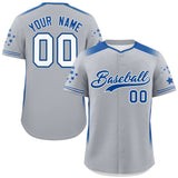 Custom Big Size for Men Gradient Side Personalized Star Pattern Authentic Baseball Jersey