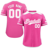 Custom Special style Gradient Side Personalized Star Pattern Authentic Baseball Jersey