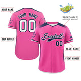 Custom Special style Gradient Side Personalized Star Pattern Authentic Baseball Jersey