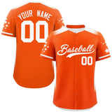 Custom Big Size for Men Gradient Side Personalized Star Pattern Authentic Baseball Jersey