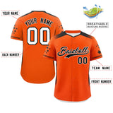 Custom Special style Gradient Side Personalized Star Pattern Authentic Baseball Jersey