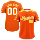 Custom Classic Style Gradient Side Personalized Star Pattern Authentic Baseball Jersey