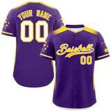 Custom for Men Gradient Side Personalized Star Pattern Authentic Baseball Jersey