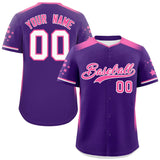 Custom for Adults Gradient Side Personalized Star Pattern Authentic Baseball Jersey