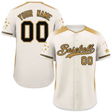 Custom Big Size for Men Gradient Side Personalized Star Pattern Authentic Baseball Jersey