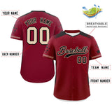 Custom Big Size for Men Gradient Side Personalized Star Pattern Authentic Baseball Jersey