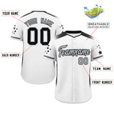 Custom Gradient Side Personalized Star Big Size Pattern Authentic Baseball Jersey