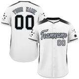 Custom Gradient Side Personalized Star Big Size Pattern Authentic Baseball Jersey