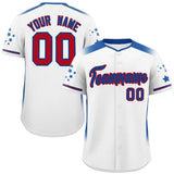 Custom Gradient Side Personalized Star for Men Pattern Authentic Baseball Jersey