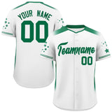 Custom Gradient Side Personalized Star for Adults Pattern Authentic Baseball Jersey