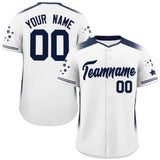 Custom Gradient Side Personalized Star Classic Style Pattern Authentic Baseball Jersey