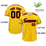 Custom Gradient Side Personalized Star for Men/Women Pattern Authentic Baseball Jersey