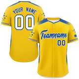 Custom Gradient Side Personalized Star Special style Pattern Authentic Baseball Jersey