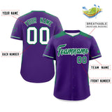 Custom Gradient Side Personalized Star Big Size Pattern Authentic Baseball Jersey