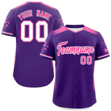 Custom Gradient Side Personalized Star for Adults Pattern Authentic Baseball Jersey