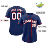 Custom Thorns Ribbed Classic Style Baseball Jersey Personalized Team Name Number Logo Button Down Shirt