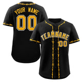 Custom Thorns Ribbed Classic Style Baseball Jersey Personalized Team Name Number Logo Button Down Shirt