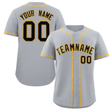 Custom Thorns Ribbed Classic Style Baseball Jersey Personalized Team Name Number Logo Button Down Shirt