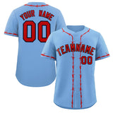 Custom Thorns Ribbed Classic Style Baseball Jersey Personalized Team Name Number Logo Button Down Shirt