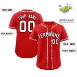 Custom Thorns Ribbed Classic Style Baseball Jersey Personalized Team Name Number Logo Team Shirt