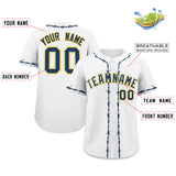 Custom Thorns Ribbed Classic Style Baseball Jersey Personalized Team Name Number Logo Hip Hop Jersey 