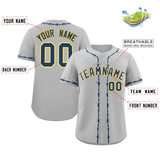 Custom Thorns Ribbed Classic Style Baseball Jersey Personalized Team Name Number Logo Hip Hop Jersey 