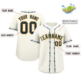 Custom Thorns Ribbed Classic Style Baseball Jersey Personalized Team Name Number Logo Hip Hop Jersey 