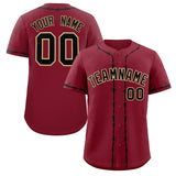 Custom Thorns Ribbed Classic Style Baseball Jersey Personalized Team Name Number Logo Hip Hop Jersey 