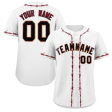 Custom Thorns Ribbed Classic Style Baseball Jersey Personalized Team Name Number Logo T-shirt