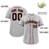 Custom Thorns Ribbed Classic Style Baseball Jersey Personalized Team Name Number Logo T-shirt