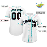 Custom Thorns Ribbed Classic Style Baseball Jersey Personalized Team Name Number Logo T-shirt