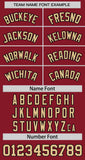 Custom Thorns Ribbed Classic Style Baseball Jersey Personalized Team Name Number Logo T-shirt