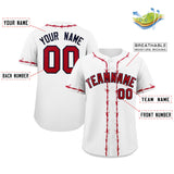 Custom Thorns Ribbed Classic Style Baseball Jersey Personalized Team Name Number Logo T-shirt