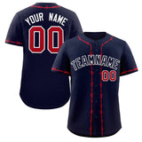 Custom Thorns Ribbed Classic Style Baseball Jersey Personalized Team Name Number Logo T-shirt