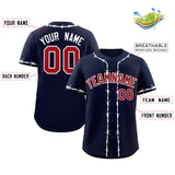 Custom Thorns Ribbed Classic Style Baseball Jersey Personalized Team Name Number Logo T-shirt