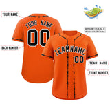 Custom Thorns Ribbed Classic Style Baseball Jersey Personalized Team Name Number Logo Training Shirt